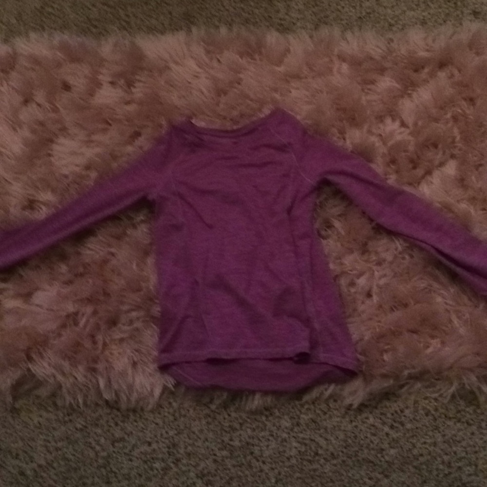 Purple champion long sleeved shirt